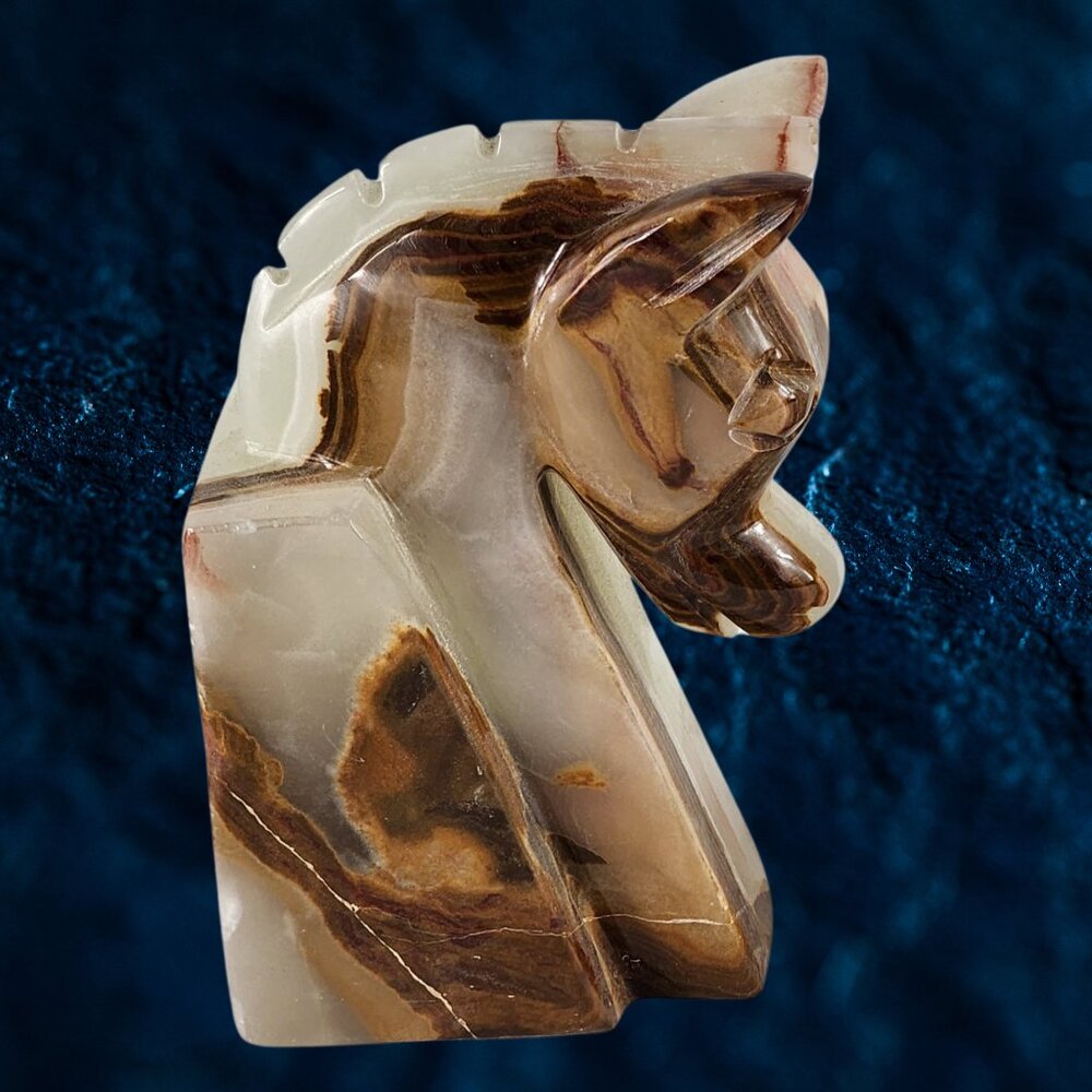 Marble Bookend Horse Head Premium Gift Quality Home Office Decor Book End New